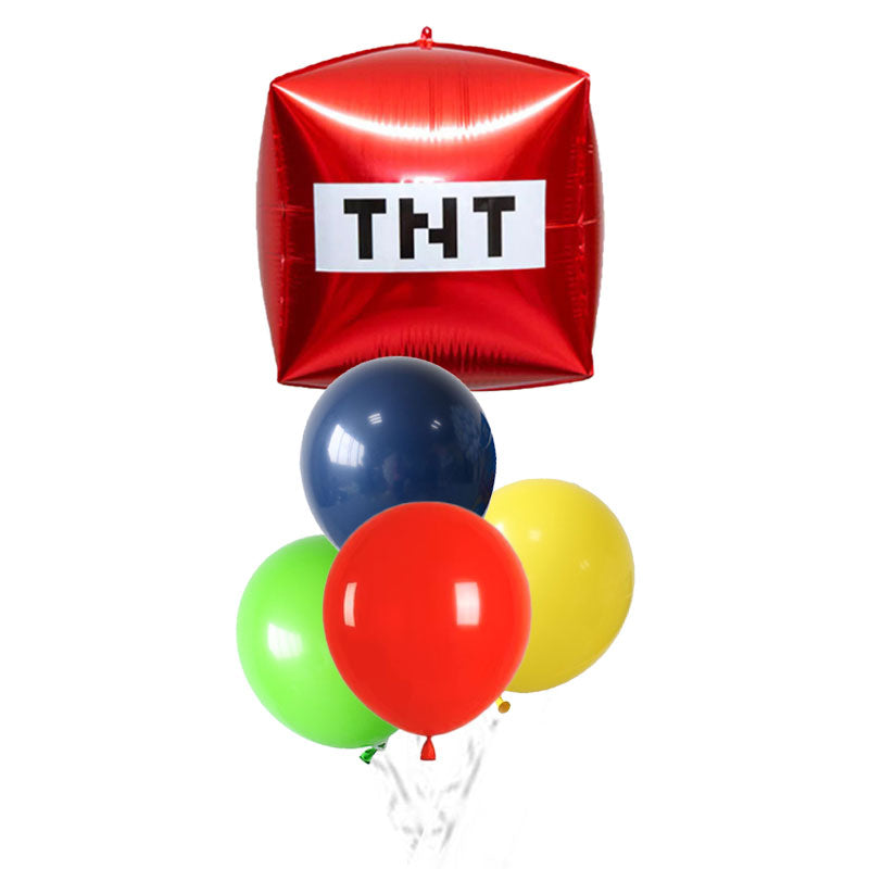 Minecraft TNT Block Balloon Bouquet