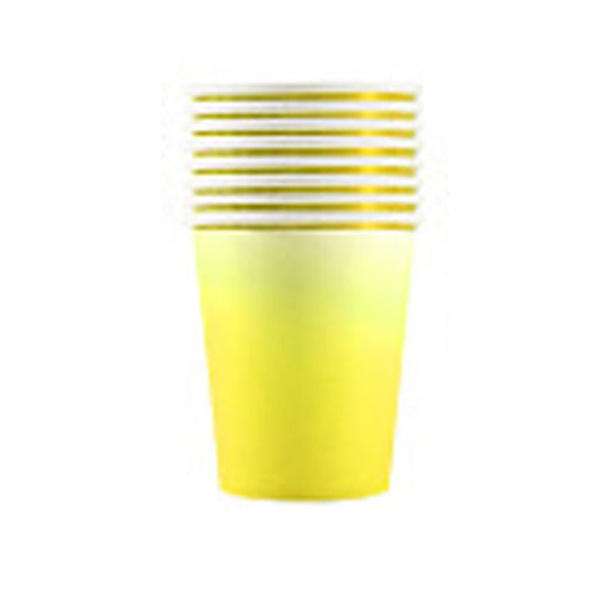 Ombre Yellow Party Cups (10pc)
