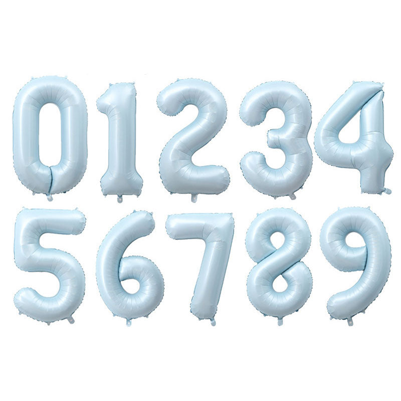 Jumbo 40" Pastel Blue Number Balloons