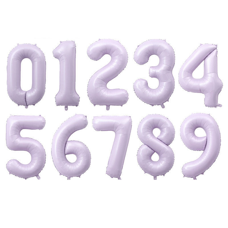 Jumbo 40" Pastel Lilac Number Balloons