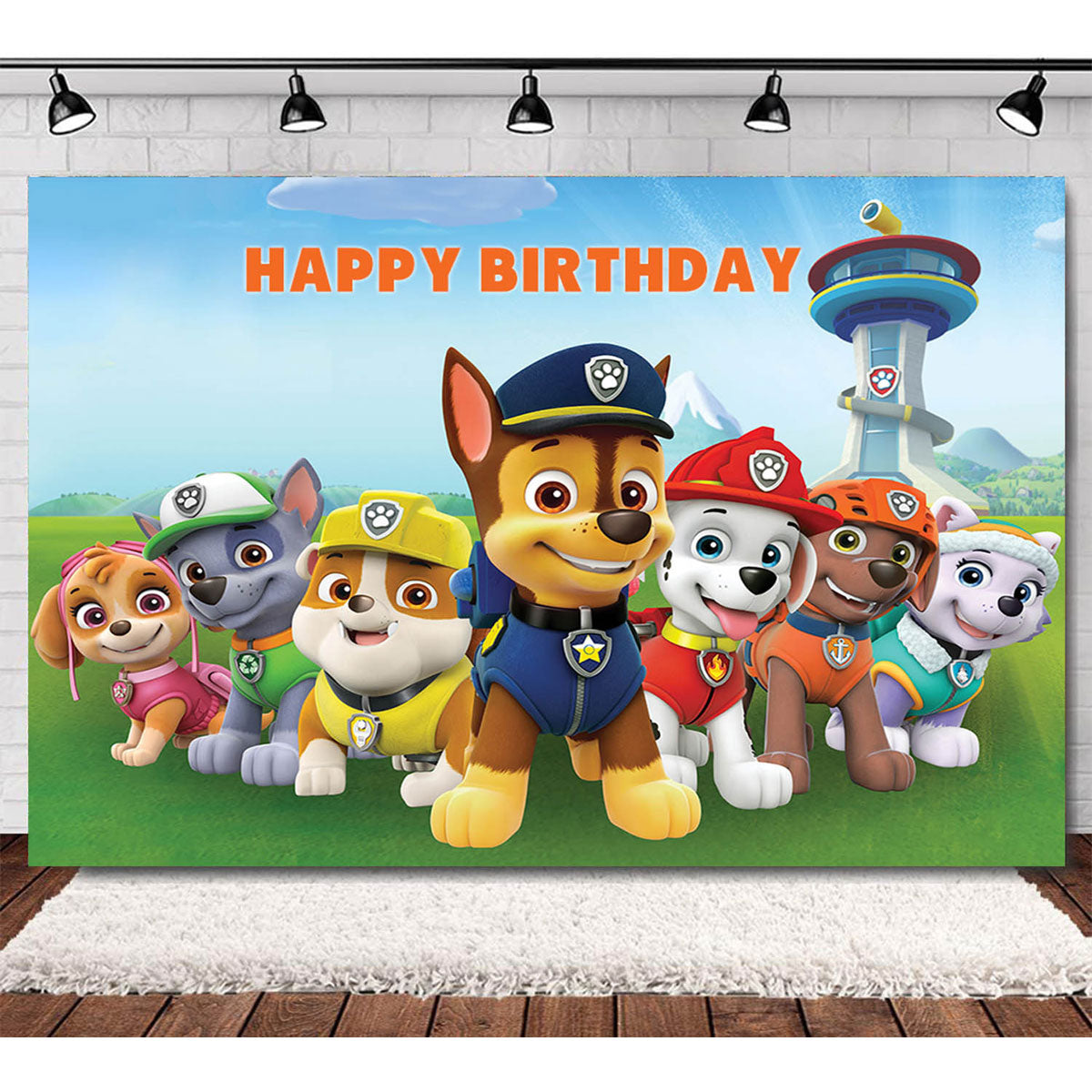 Paw Patrol Friends Fabric Backdrop Banner