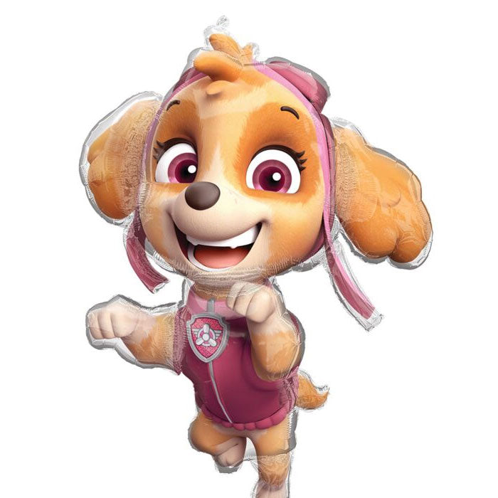 Paw Patrol girl member Skye having her own shaped jumbo balloon.