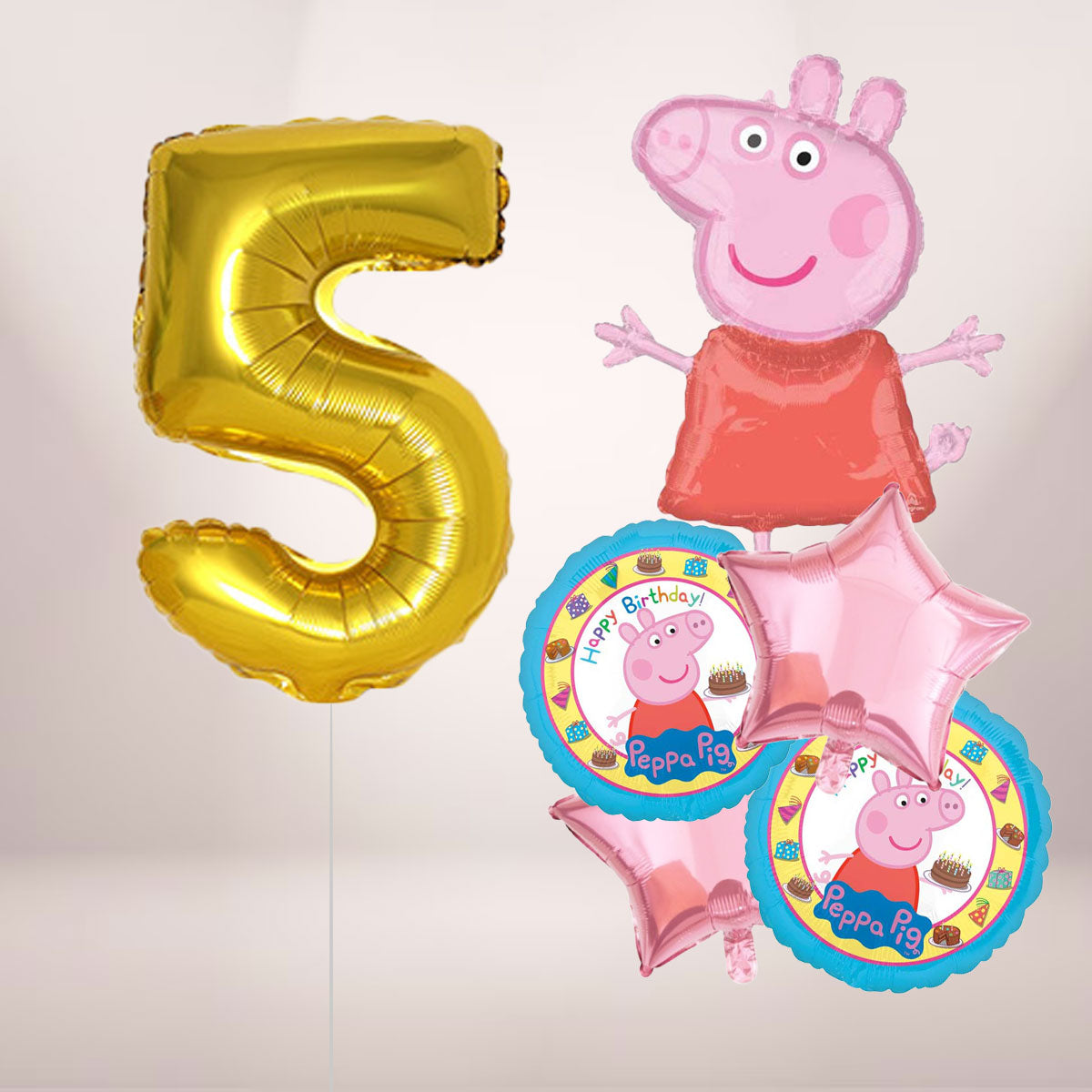 Peppa Pig and Jumbo Number Balloon Set