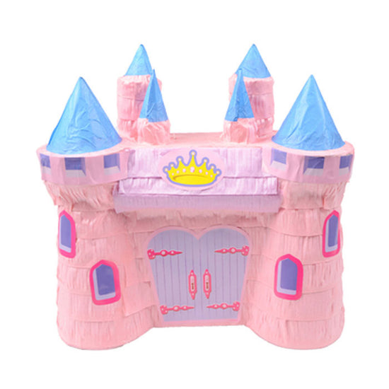 Pink castle pinata for the princess themed party. Great fun for all birthday parties.