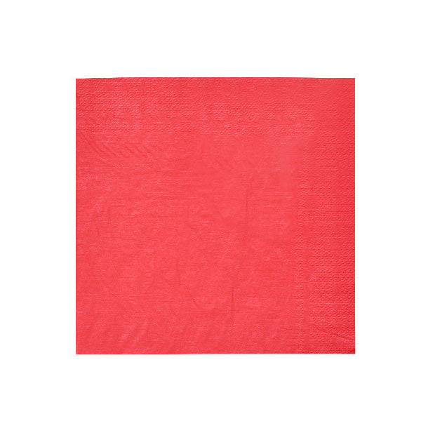 Red Paper Tissue Napkins (20pc)