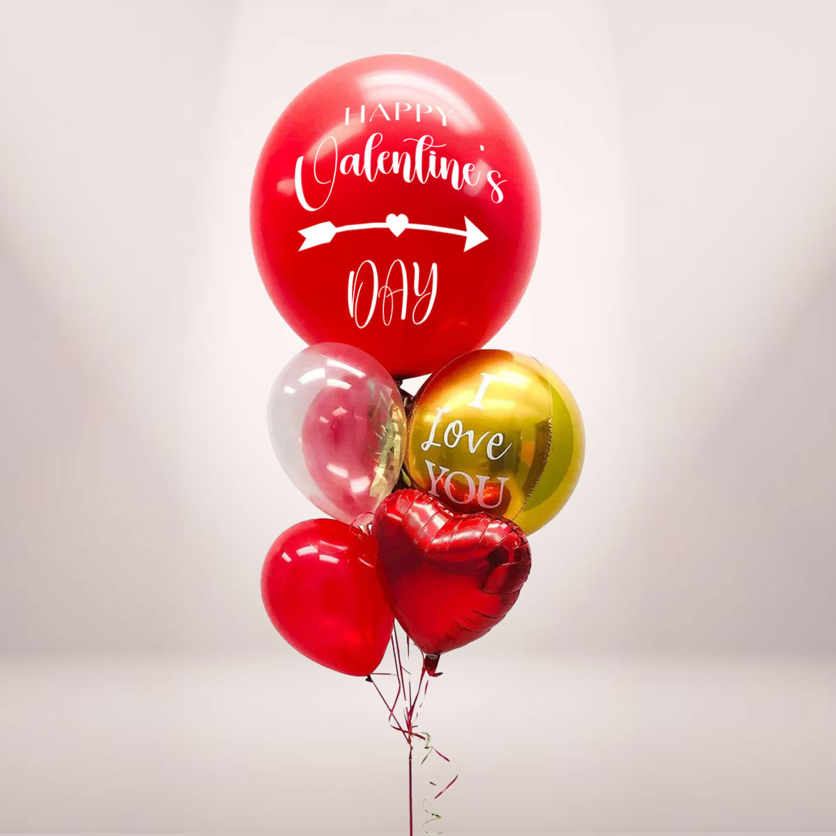 36" Valentine's Day Jumbo Latex & Orbz Balloon Bouquet