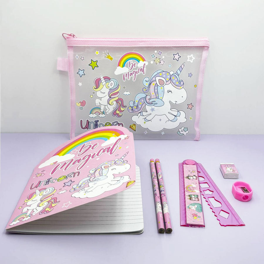 Unicorn Pencil Case Set