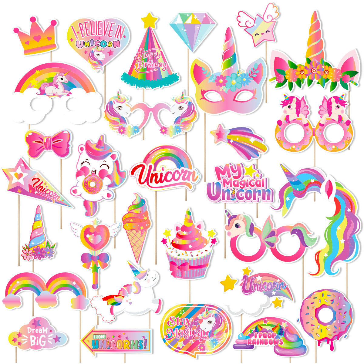 Magical Unicorn Photo Props