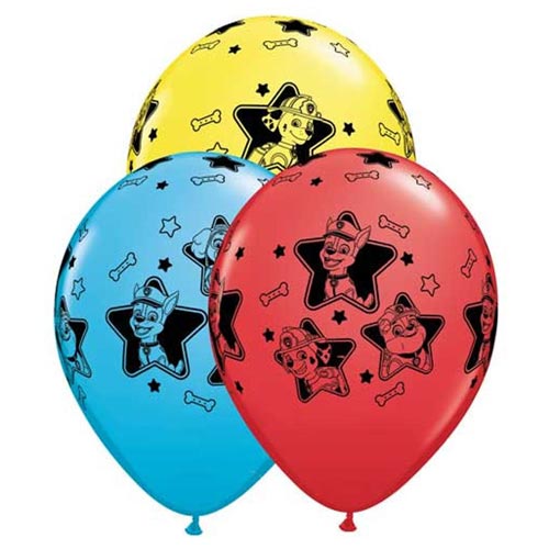 11" Paw Patrol Boy Pups Latex Balloons (5PC)