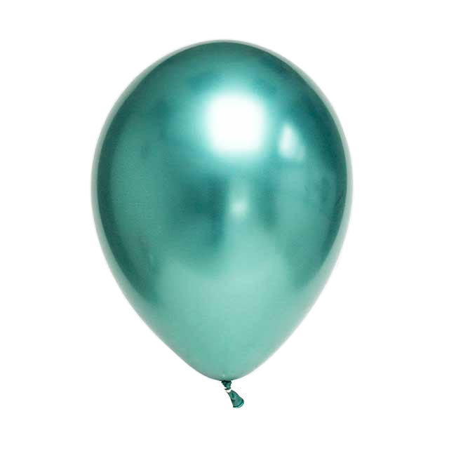 12" Chrome Green Latex Balloon