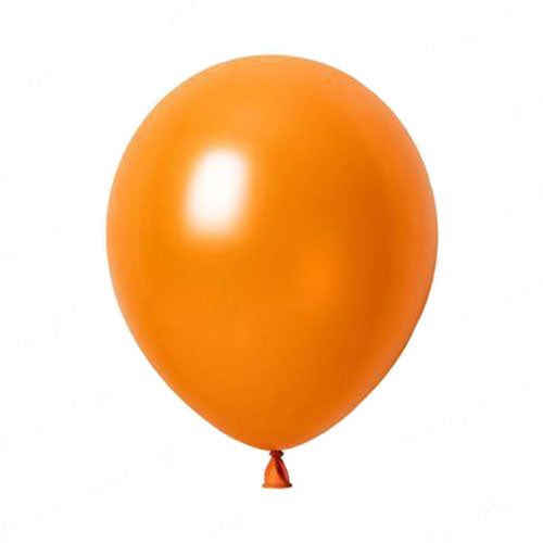 12" Orange Colored Latex Balloon
