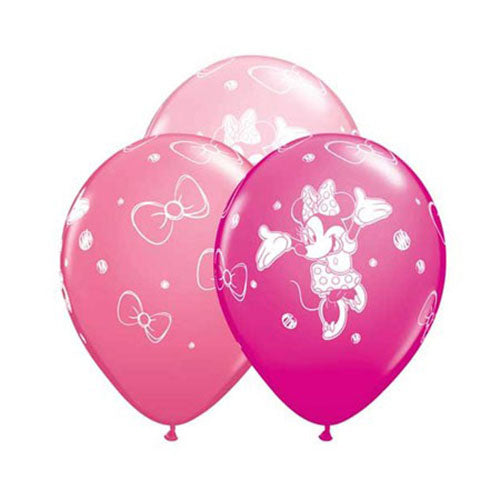 11" Minnie Latex Balloons (5PC)