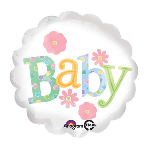 13" Flowers Baby Foil Balloon