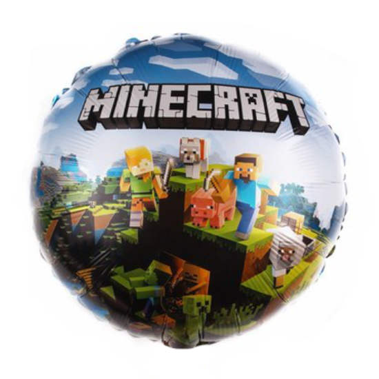18" Minecraft Characters Balloon