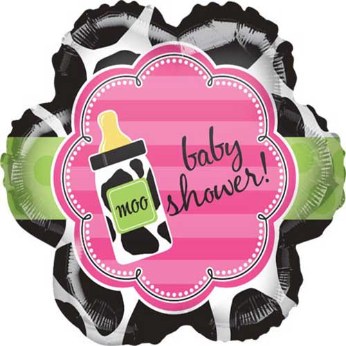 18" Cow Prints Baby Girl Balloon