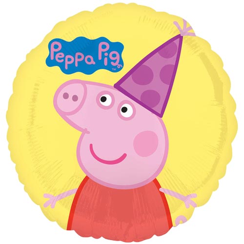 18" Peppa Pig Party Hat Balloon