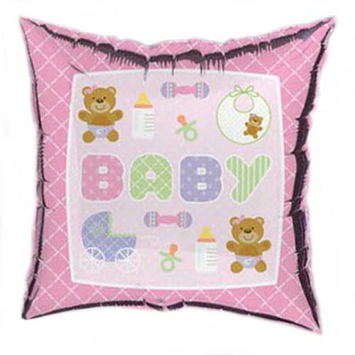 18" Teddy Bear Baby Girl Balloon