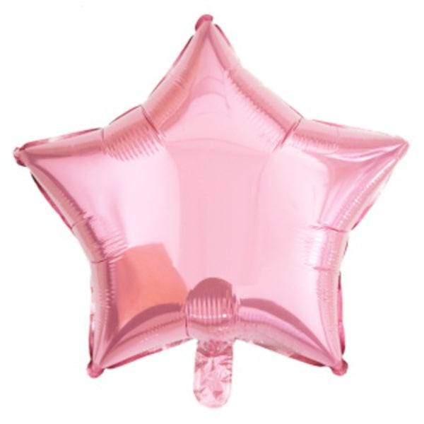An 18-inch pink star-shaped foil balloon