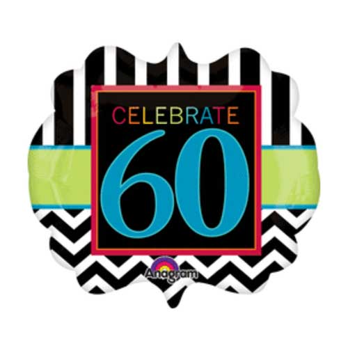 25" Birthday Celebration 60 Balloon