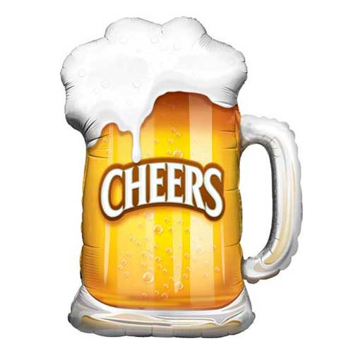 28" Beer Cheers Foil Balloon