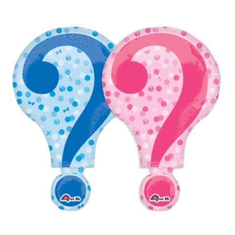 28" Dual Side Gender Reveal Foil Balloon