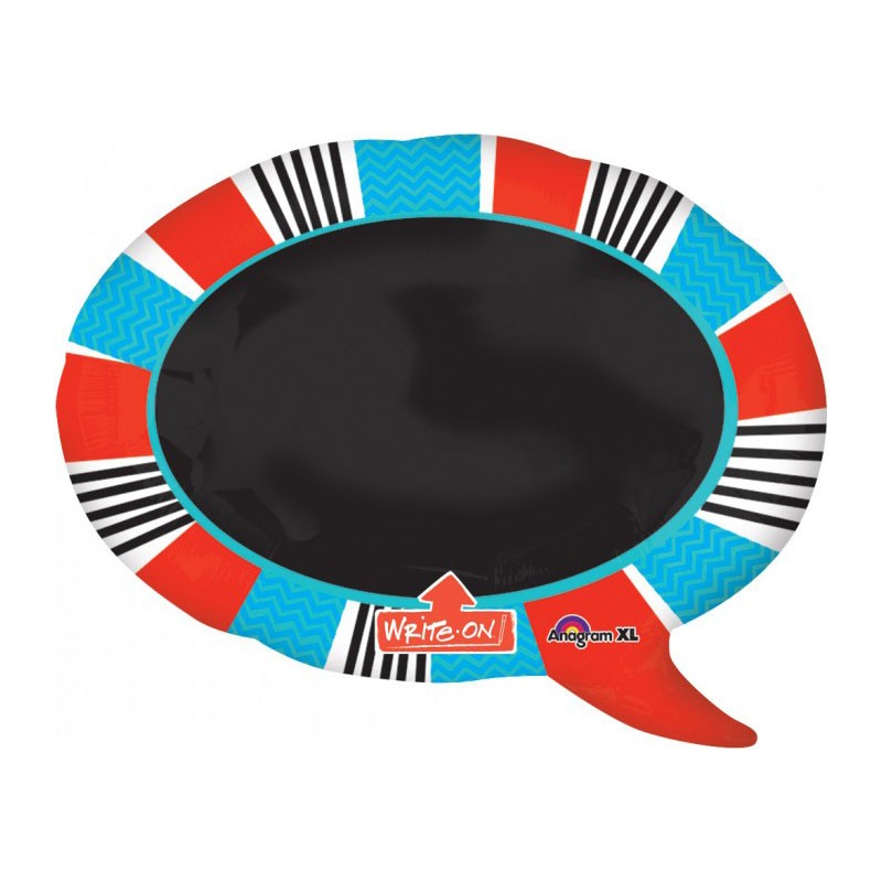 29" Red Blue Chalkboard Write on Graduation Balloon