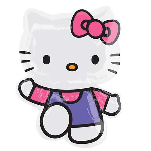 Pink & Purple Suit Hello Kitty Balloon.