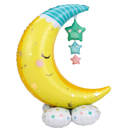 34" Moon & Stars Standing Balloon