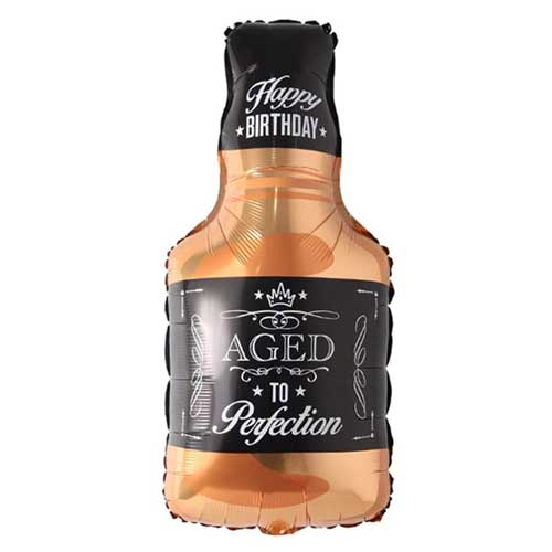 37" Whisky Happy Birthday Balloon