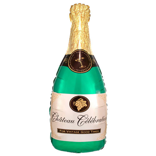 Chateau Celebration Champagne Bottle Shaped Balloon.