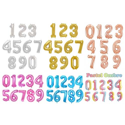 Choose Jumbo Number Balloon from the variety of colours available in our balloon store.