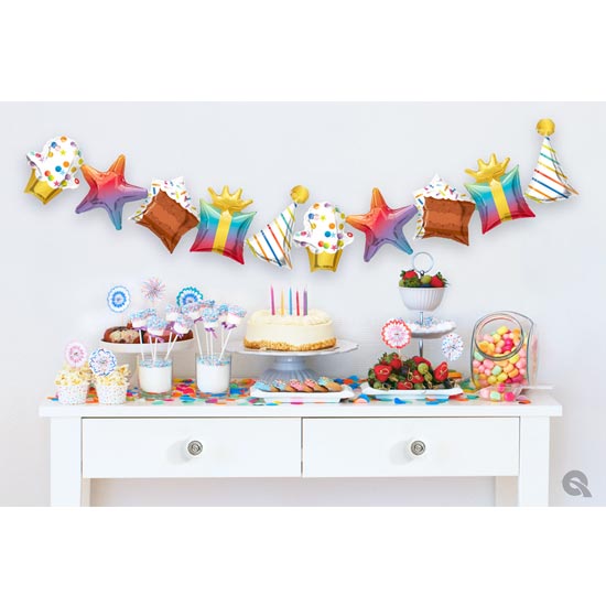 41" Party Celebration Foil Balloon Garland (2PCS)