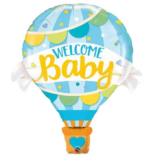 42" Hot Air Baby Boy Balloon