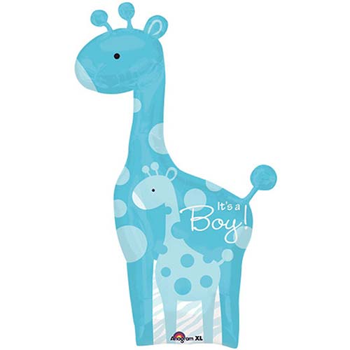 42" Safari Giraffe Baby Boy Balloon