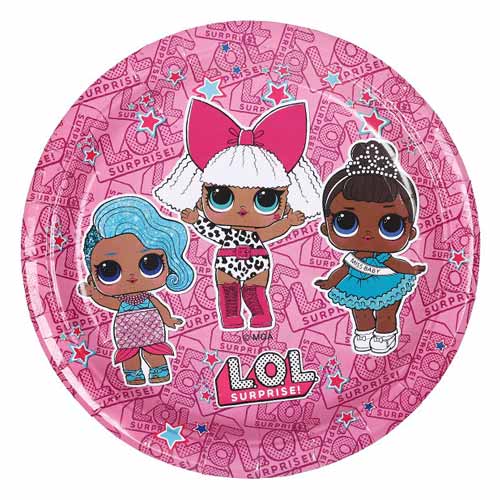 LOL Surprise Party Plates Party Supplies, Decoration, Birthday Kidz