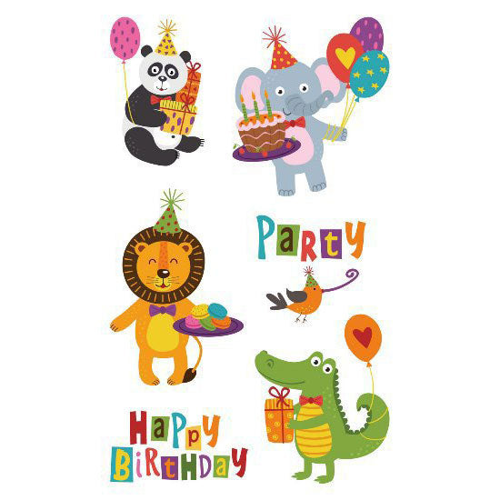Party tattoos for the kids to enjoy! Animal style tattoos.