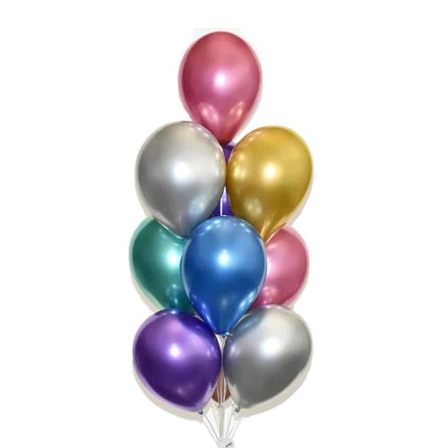Chrome Latex Balloon Bouquet
