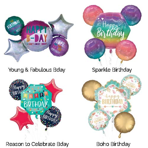 Many Balloon Bouquet for your Birthday Party Decoration.