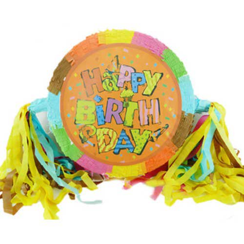 Happy Birthday Party themed pinata - great for decoration and party games