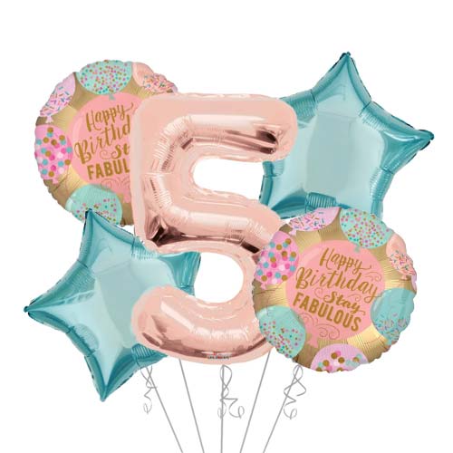 Jumbo Number Birthday Balloon Bouquet