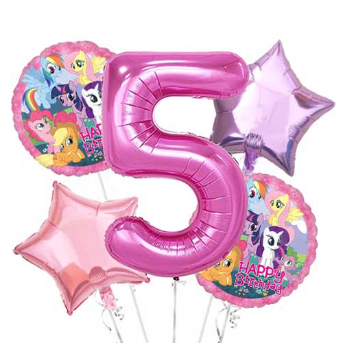 My Little Pony Jumbo Number Balloon Bouquet.