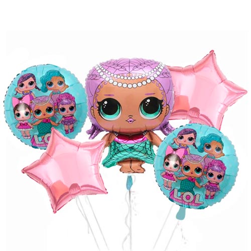 Lol Mermaid Balloon Bouquet