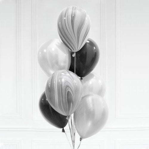 Marble Colored Latex Balloon Bouquet
