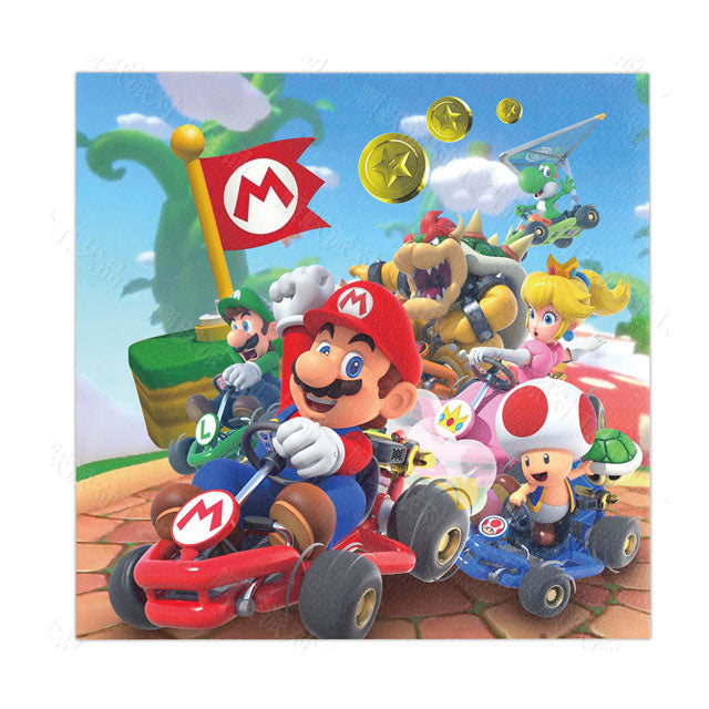 These napkins feature Mario, Luigi, Princess Peach, Yoshi and other classic characters from the iconic video game franchise.