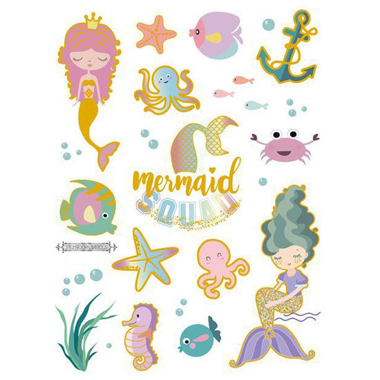 Join the Mermaid Squad - Party tattoos for the kids to enjoy!