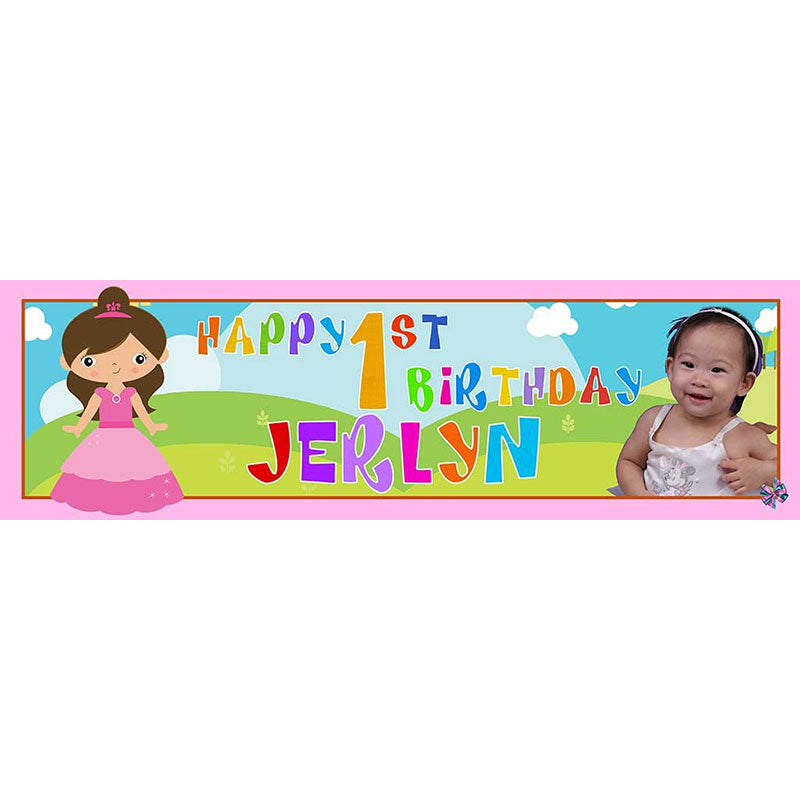 Cute little princess feature for the customized banner