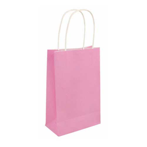 Pink Paper Gift Bags - Pack your little goodie items into these remarkable paper bags as door gifts to your little guests. You can pack sweets or little keepsake souvenirs into them.