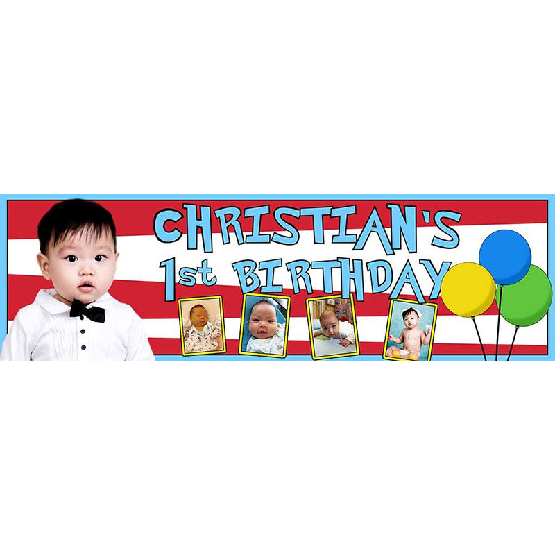 Blue Fantastic Banner - a premium option for you to display the photos for what you have come through.