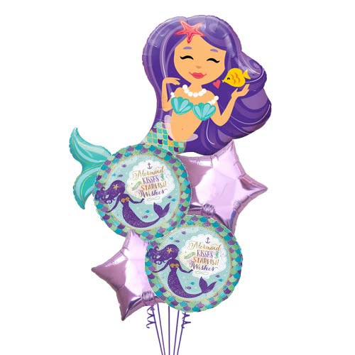 Enchanting Mermaid foil balloon bouquet