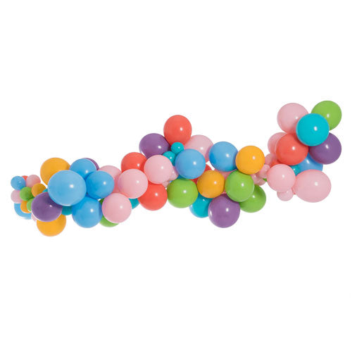 Primary colours rainbow themed balloon for a vibrant and lively party decoration.